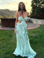 MIRA - Floral Chiffon Bustier Maxi Dress